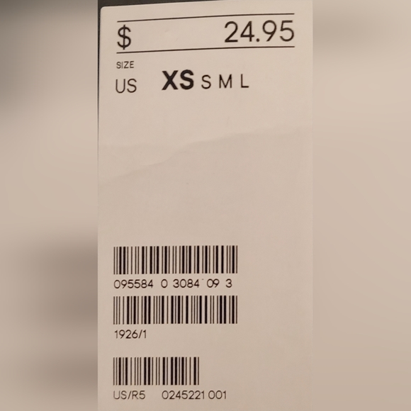 H&M black glitter skirt XS NWT - Picture 6 of 6